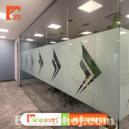 Best office glass sticker design Bangladesh Modern office